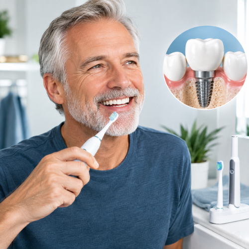 Brosse à dents électrique et implants dentaires : tout ce qu'il faut savoir pour protéger votre investissement en 2026