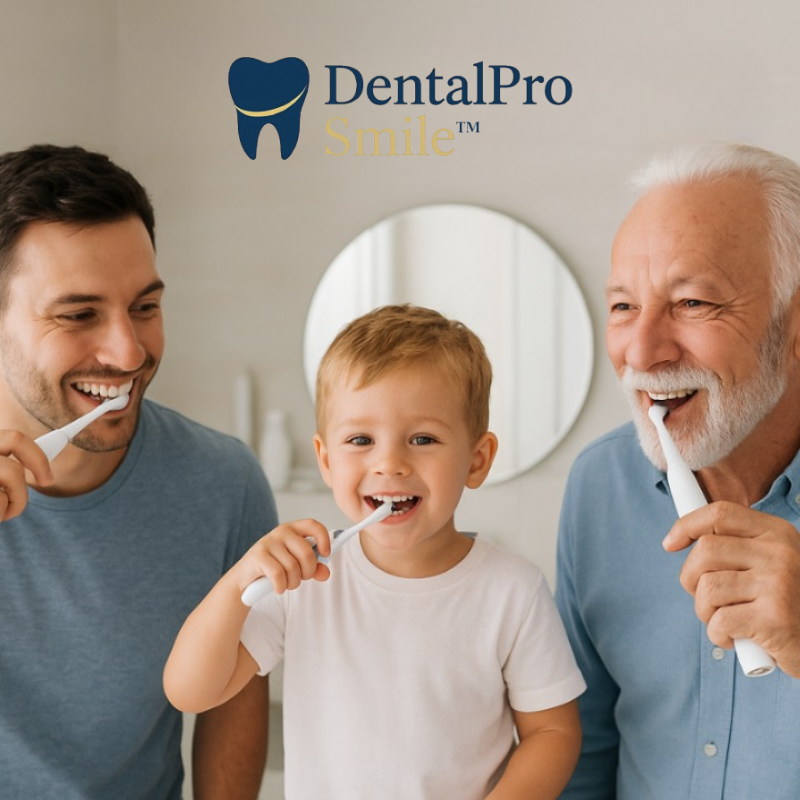 DentalPro Smile — offrent un nettoyage en profondeur, une élimination du tartre à 99,9 % et une prévention active des maladies gingivales.