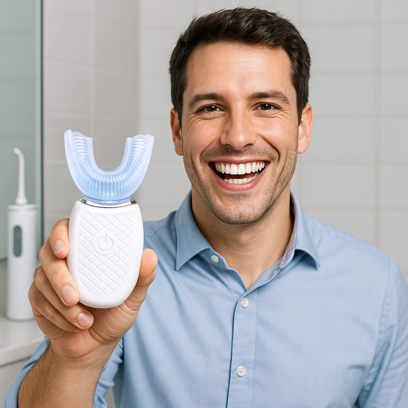 Brosse a dent électrique sonique intelligente forme en U