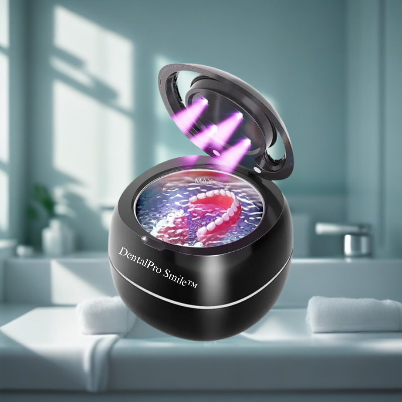 Nettoyeur à ultrasons professionnel UltraClean Pro™ – Élimine les résidus invisibles sur prothèses dentaires, bijoux et aligneurs – Nettoyage rapide en 3 minutes – Résultat impeccable