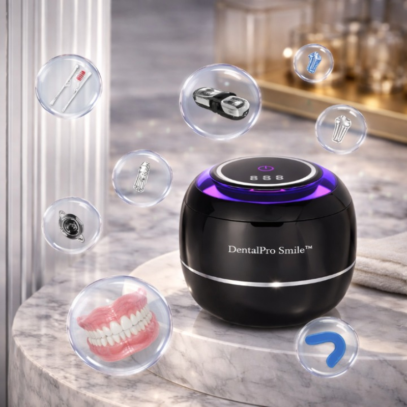 UltraClean Pro™ – Nettoyage Ultrasonique Professionnel de vos appareils dentaires | Élimine 99,9 % des bactéries !