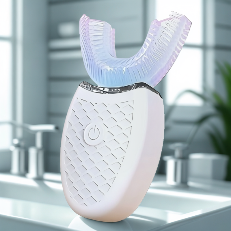 Meilleure brosse à dents électrique en forme de U DentalPro Smile U-Shaped Pro avec silicone doux, blanchiment LED et nettoyage 360° des dents et gencives