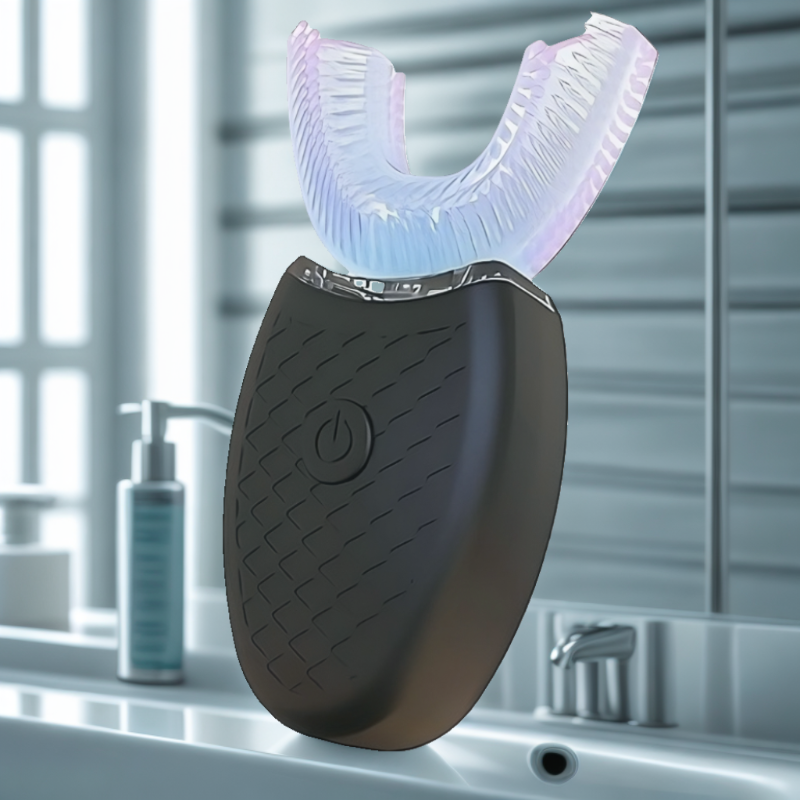 Meilleure brosse à dents électrique en forme de U DentalPro Smile U-Shaped Pro avec silicone doux, blanchiment LED et nettoyage 360° des dents et gencives