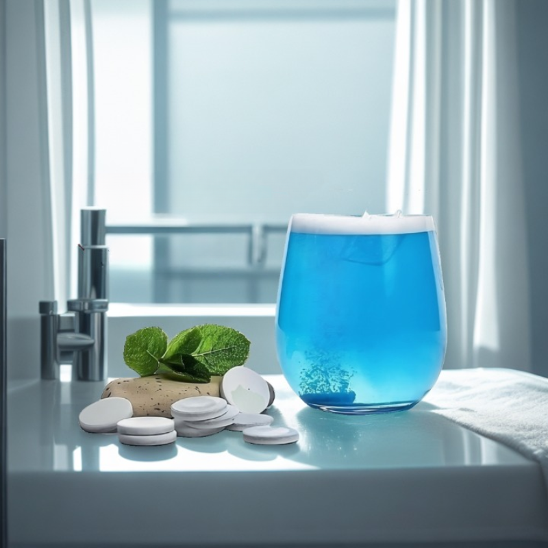 Nettoyage rapide et efficace des prothèses dentaires et aligneurs avec FreshTab Pro – élimine les mauvaises odeurs, redonne éclat et blancheur en 3 minutes sans frotter.
