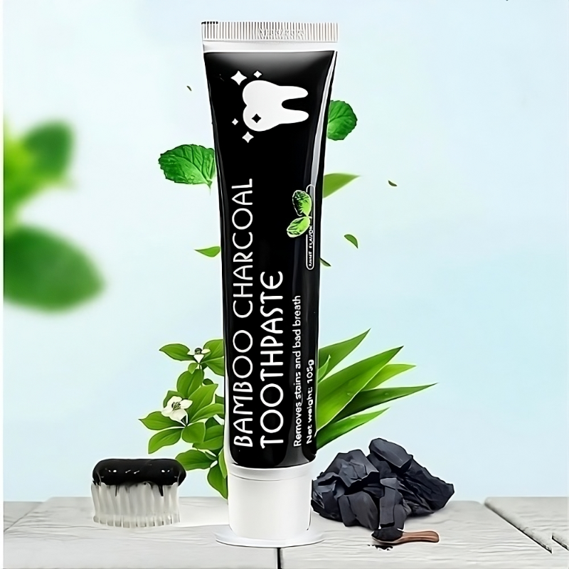 Meilleur dentifrice naturel au charbon ToothPaste Pro™ - Blanchiment doux des dents, élimination des taches, haleine fraîche longue durée, soin bucco-dentaire bio efficace