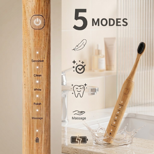 NaturalBambou Pro™, c’est 100 % pureté, 100 % bio, 100 % style.
Conçue en bambou durable antibactérien, elle est livrée avec 4 têtes de remplacement également biodégradables.
Un choix conscient qui allie design raffiné, écologie, et hygiène irréprochable.
Réduisez vos déchets, adoptez une routine zéro plastique, et rejoignez le mouvement DentalPro Smile™ – où l’efficacité rencontre l’éco-responsabilité.