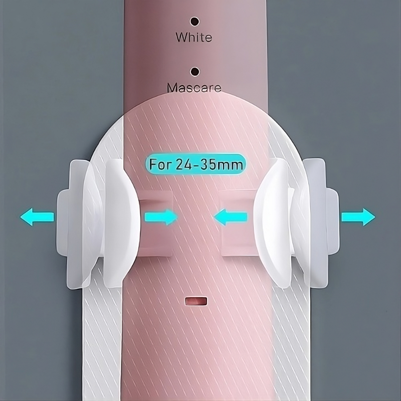Support mural SolidX Pro™ pour brosse à dents électrique, rangement malin et réglable, organise efficacement la salle de bain, compatible avec toutes les brosses électriques, accessoire hygiénique et pratique
