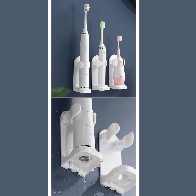 Support mural pour brosse a dent électrique waterproof et avec chargeur